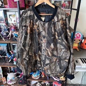 Vintage 1990s Stearns Dry Wear Camo Bomber Jacket Men’s 2XL Realtree